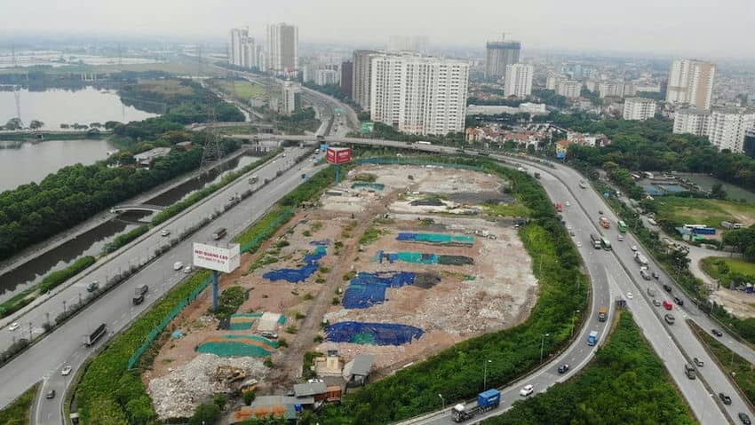 Toàn cảnh bãi tập kết và tái chế của công ty Toàn Cầu